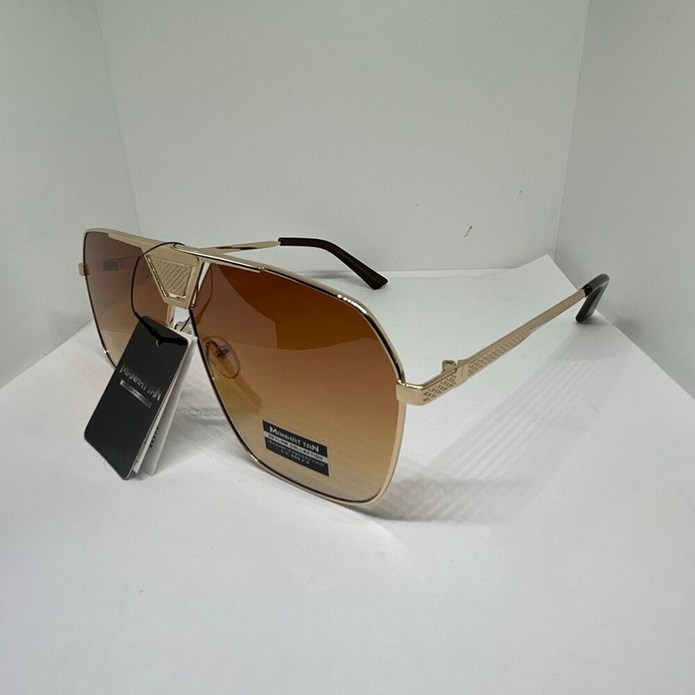 Manhattan Style Collection Shield Aviator Sunglasses UV400 – New